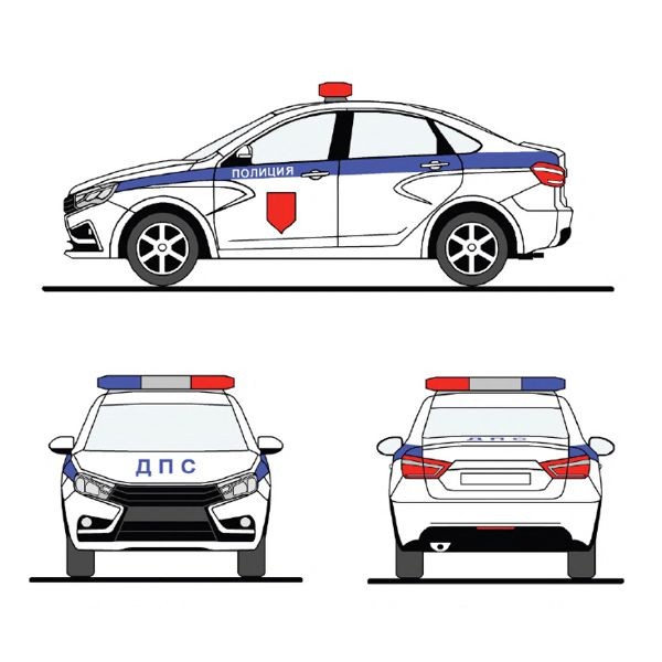 Создать мем: машина дпс сзади карандашом, цветографические схемы спецтранспорта полиции, цветографическая схема полиции