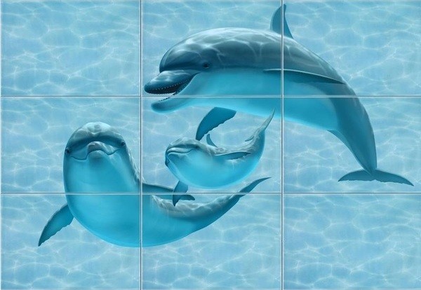 Create meme: ceramic tile laguna uralkeramika, dolphin tile for bathroom, panel dolphins beresakeramika