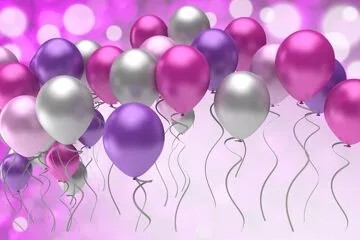 Create meme: background with balloons, beautiful background with balloons, purple balls