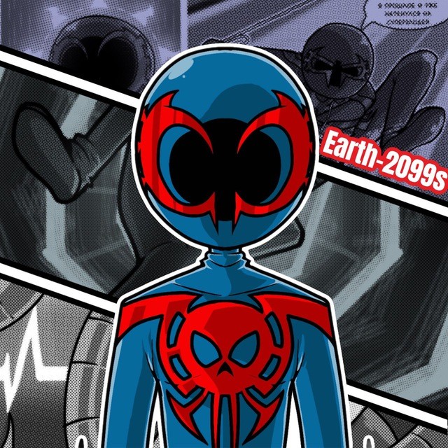 Создать мем: человек паук чиби, свин паук марвел комикс, человек паук 2099 чиби