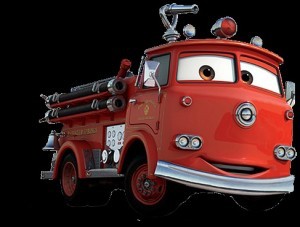 Create meme: fire truck from cars
