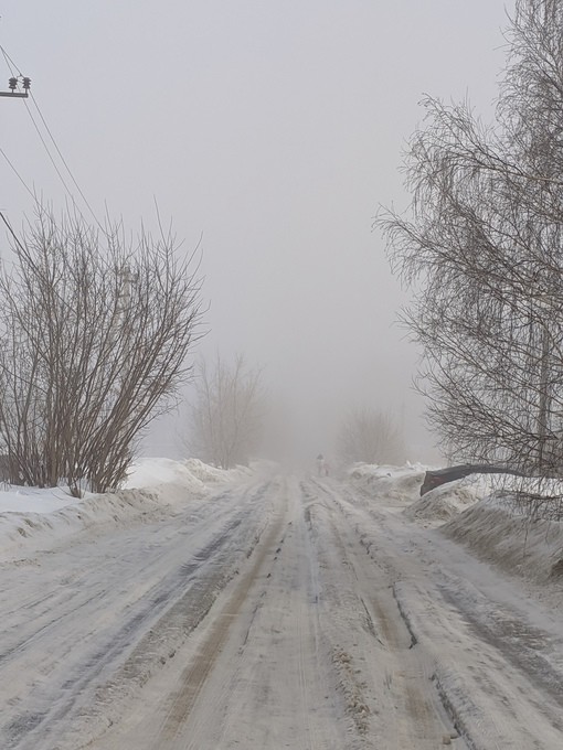 Create meme: snow on the road, winter road, road in winter