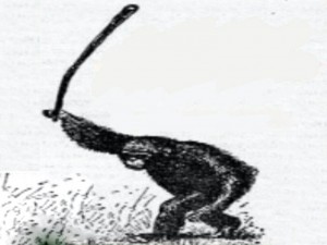Create meme: a monkey with a stick, rebellion a monkey with a stick, meme monkey with a stick