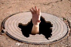 Create meme: manhole cover, manhole