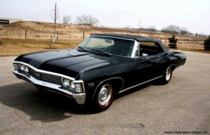 Create meme: convertible, Chevrolet-impala-1967-