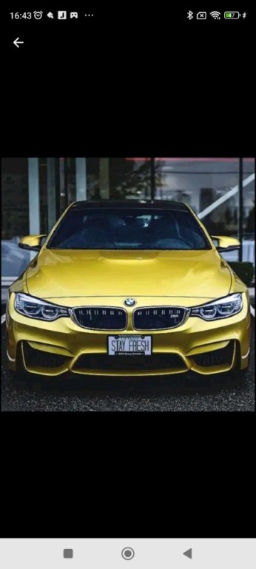 Create meme: bmw m4, yellow BMW in Baku, m 4 bmw