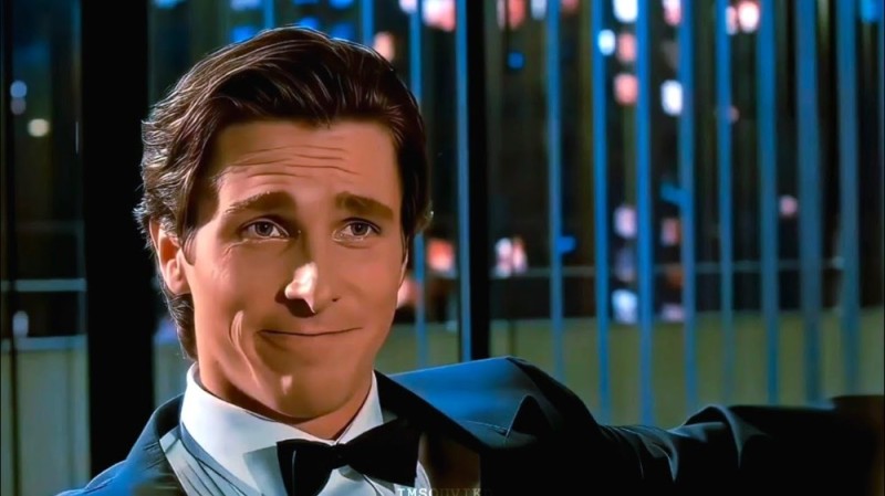 Создать мем: patrick bateman sigma face, american psycho 1, patrick bateman american psycho