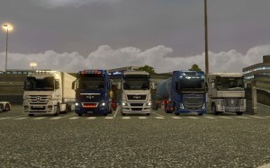 Create meme: truckers mp, world of trucks, ETS 2 convoy