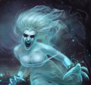 Создать мем: ледяная банши реалистичный арт, банши призрак, морская ведьма