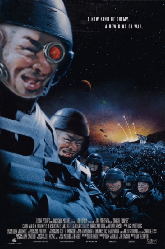 Создать мем: internet movie database, звёздный десант 1997 постер, звездный десант starship troopers 1997