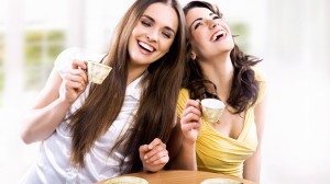 Create meme: woman, matcha tea, coffee from favorite