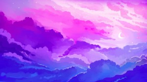 Создать мем: небо, фиолетовое небо, фиолетовое небо арт