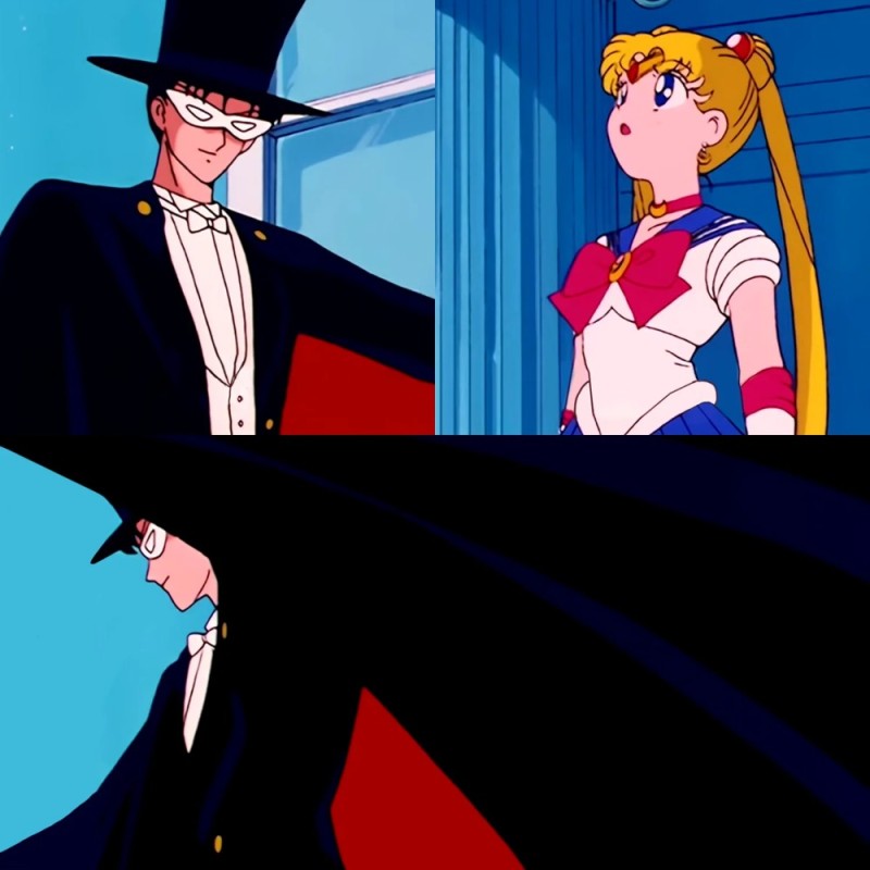 Create meme: sailor moon mamoru, tuxedo mask meme, sailor moon and tuxedo