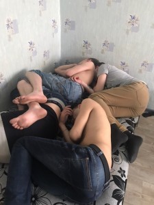 Create meme: drunk, young boys and girls in bed, maria marley foot worship