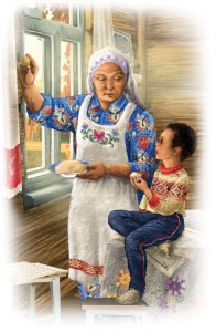 Создать мем: бабушка и внучка картина, бабуля, бабушка