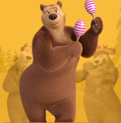 Создать мем: маша и медведь мультсериал с 2009 г., медведеха из мультика маша и медведь, маша и медведь первая серия