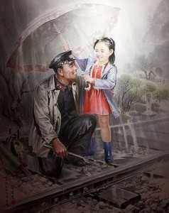 Create meme: artist, artists of North Korea, work Nelyubina