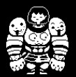 Create meme: team switched underswap papyrus, another of ninegrid, sans and papyrus in horora