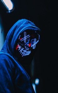 Create meme: the mask of anonymous, hood, Male
