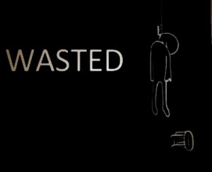 Создать мем: мем потрачено, wasted, Потрачено WASTED