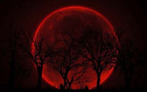 Создать мем: кровавая луна явление, кроваво красная луна, красная луна