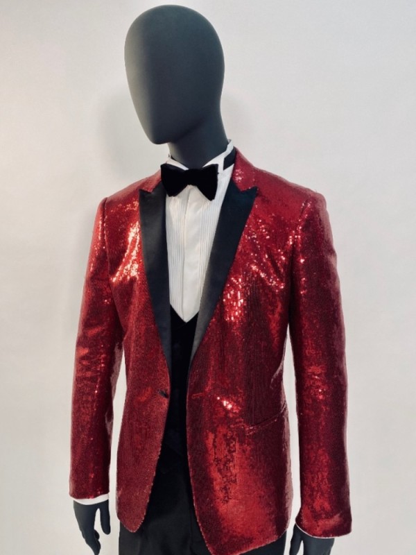 Create meme: red men's jacket, men's red sequined jacket, red jacket with sequins