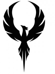 Create meme: Phoenix logo, Phoenix silhouette logo, Phoenix logo tattoo
