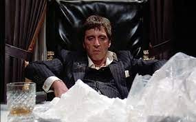 Create meme: al Pacino Scarface, Scarface cocaine, Scarface 