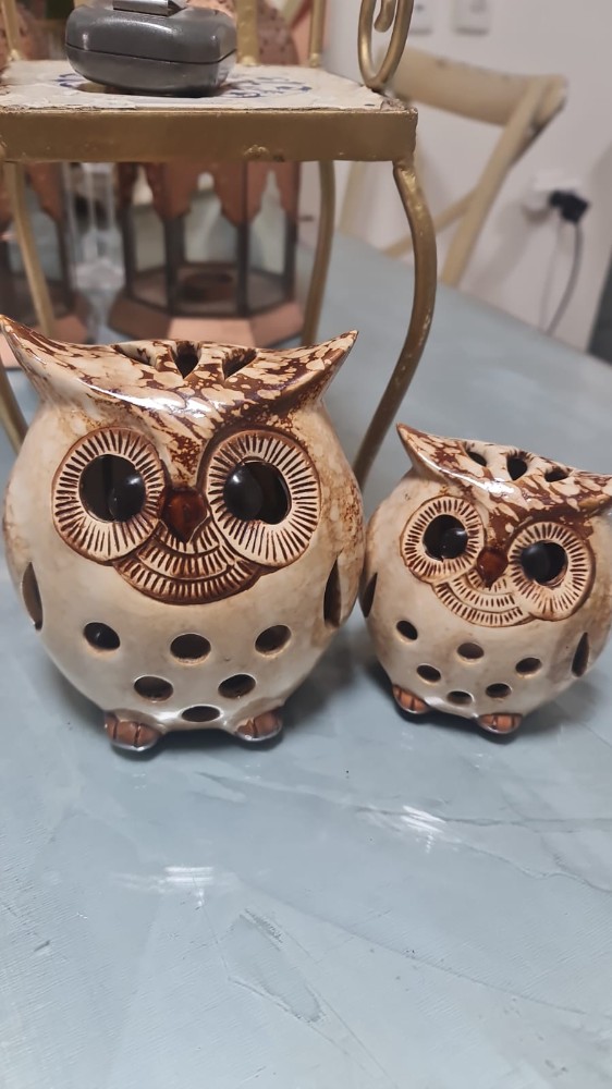 Create meme: candle holder owl ceramics, owl ceramics clay, ceramic candle holder owl