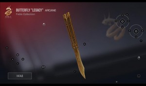 Create meme: butterfly knife knocked out in standoff 2, butterfly knife legacy, butterfly knife from standoff 2