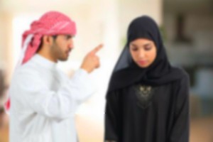 Create meme: husband and wife, Muslim, girl