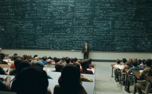 Create meme: chalk Board, University, University lecturer