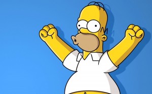 Create meme: Homer Simpson, Homer Simpson on the avu, the simpsons Wallpaper