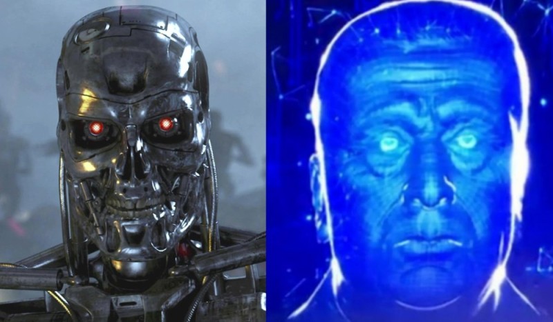 Create meme: terminator , robot terminator, T-850 terminator robot