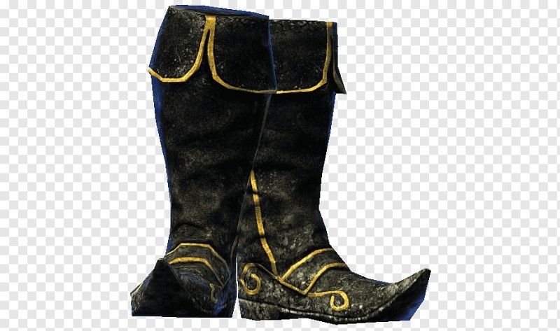 Create meme: skyrim cicero's boots, skyrim leather boots, orc boots skyrim