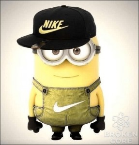 Create meme: minion cap Nike