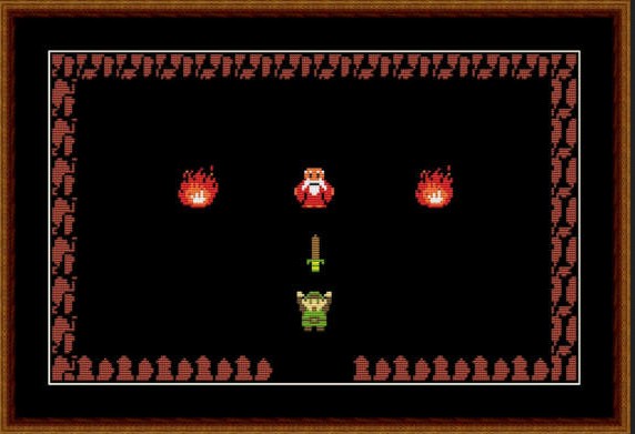 Create meme: Zelda Game 1986, its dangerous to go alone, dandy game