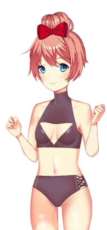 Create meme: Sayori in a swimsuit, doki doki, Yuri Natsuki Monica Sayori Sprites