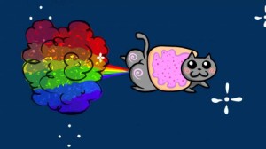 Create meme: a test of the psyche, Nyam cat, nyan cat