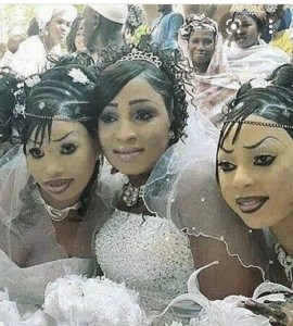 Create meme: beautiful women, at the wedding, makeup hairstyle