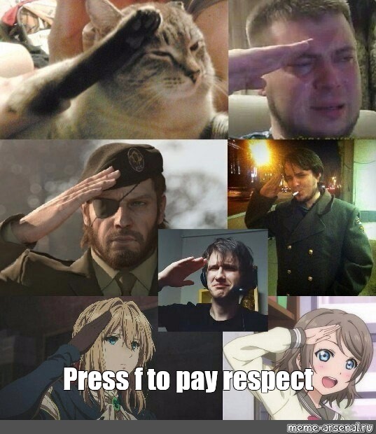 Press F to pay respect!! - 9GAG
