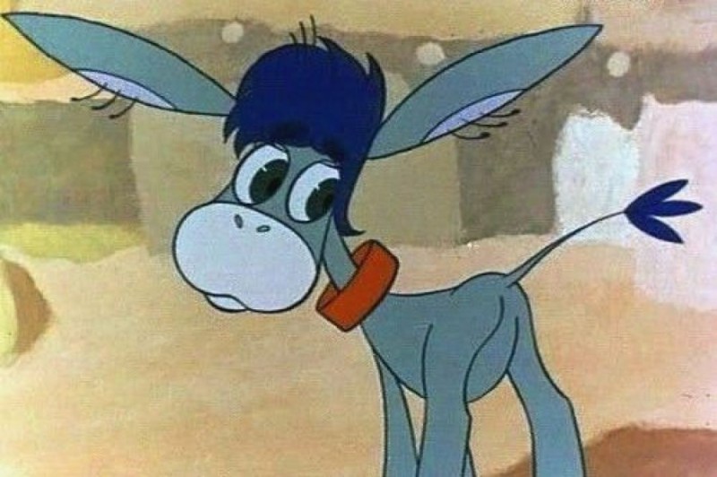 Create meme: cartoon about a donkey, donkey , Soviet cartoons 