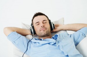 Create meme: male, the man in the earphones