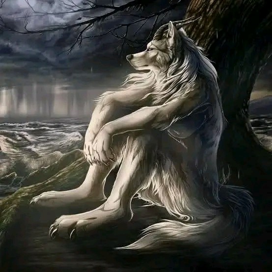 Create meme: wolf spirit, grey wolf , werewolf wolf werewolf