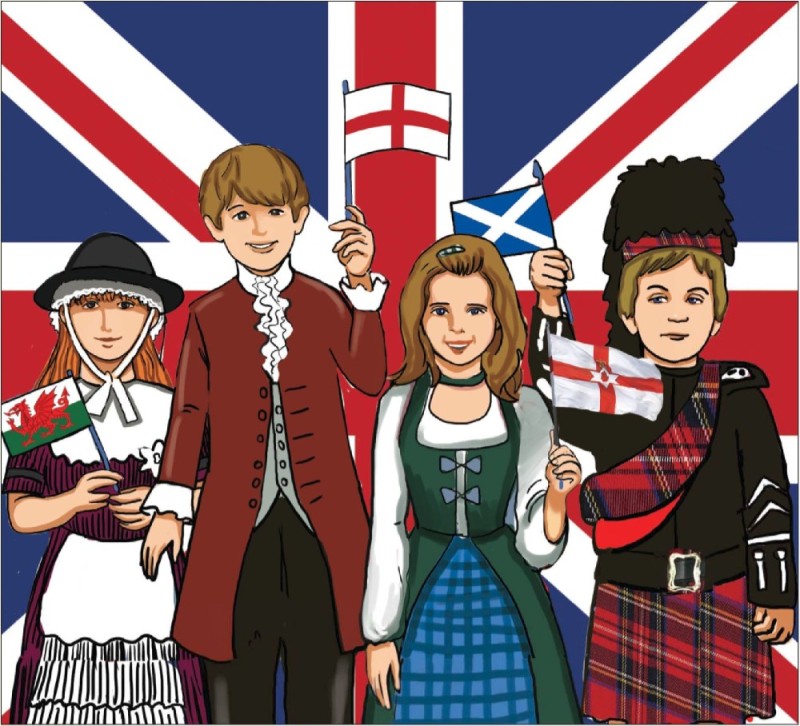 Создать мем: английский язык, шотландия рисунок, национальный костюм англии для детей