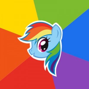 Create meme: my little pony, the rainbow, meme