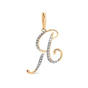 Create meme: pendant letter d gold 585, pendant letter h gold, letter pendant with cubic Zirconia silver