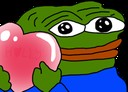 Create meme: the frog Pepe with a heart, Pepe with a heart