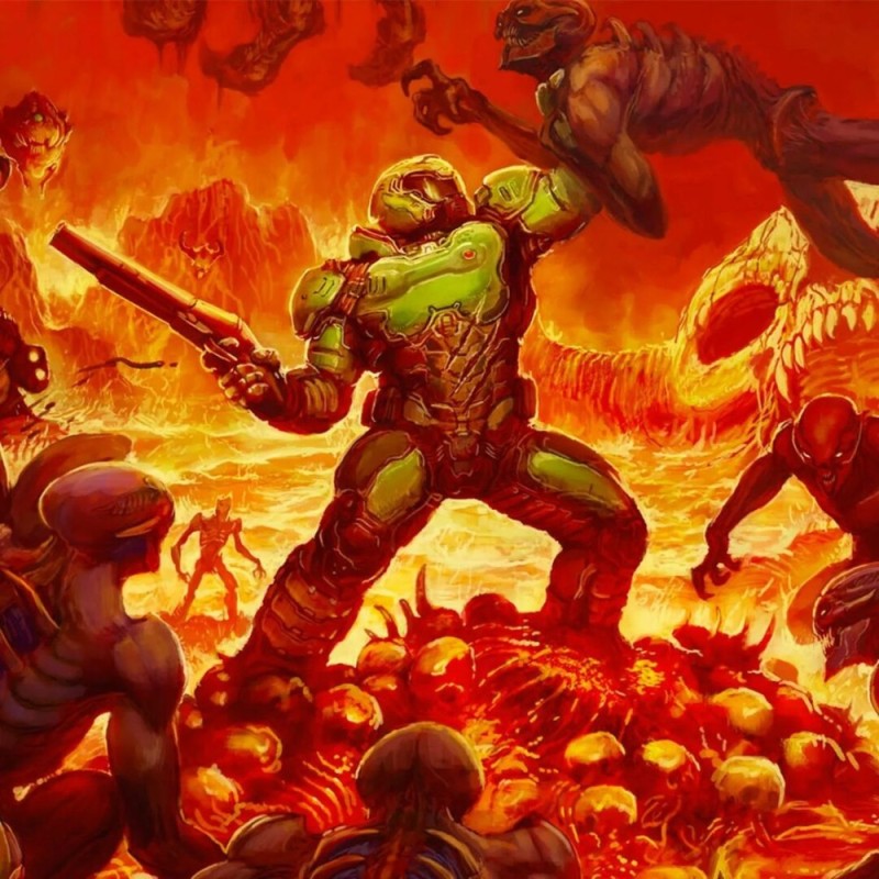 Создать мем: doom 2016 палач рока, doom, палач рока doom