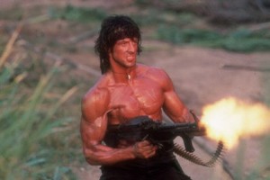 Create meme: Rambo 4 Stallone machine gun, Rambo 5, Rambo pictures
